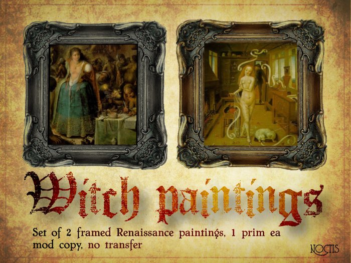 Framed Witch Paintings