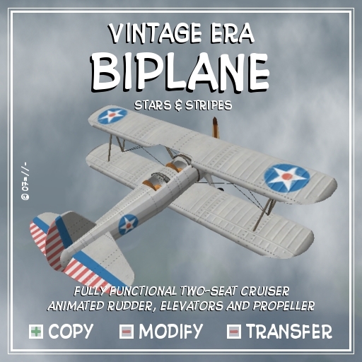 !:PanTek:! - Biplane * Stars & Stripes