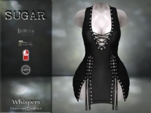 :-:SUGAR:-: Whispers Dress {BLACK}