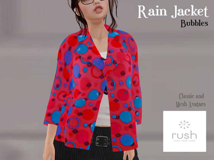RUSH Rain Jacket Bubbles Pack