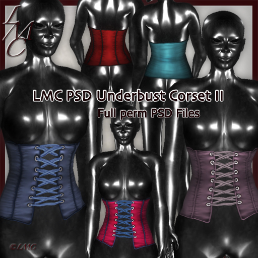 LMC Designer PSD Files  - Underbust Corset II - BOM