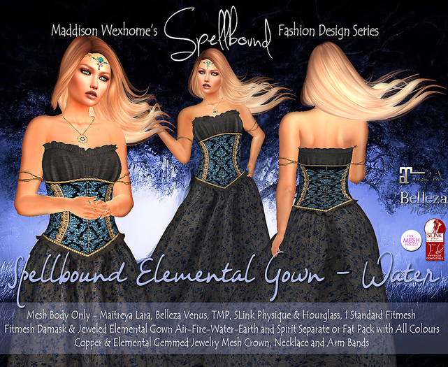 MW SPELLBOUND Elemental Gown - WATER