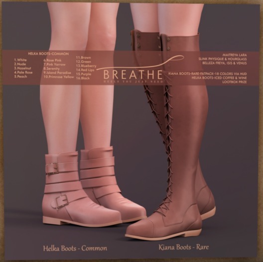 [BREATHE]-Helka Boots-Rose Pink