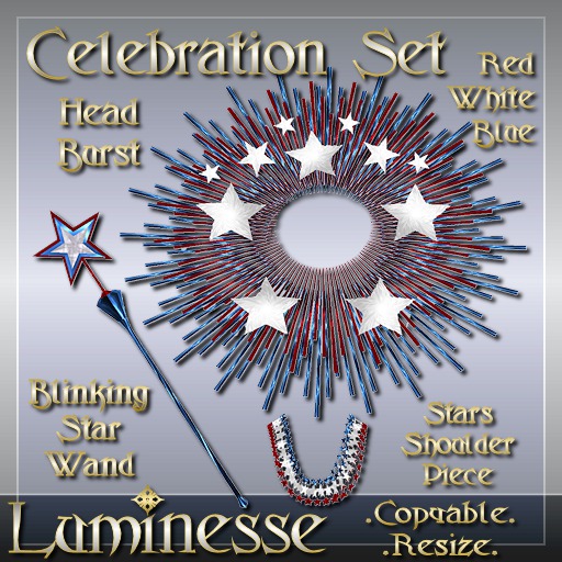 CELEBRATION RWB Set - Red White Blue