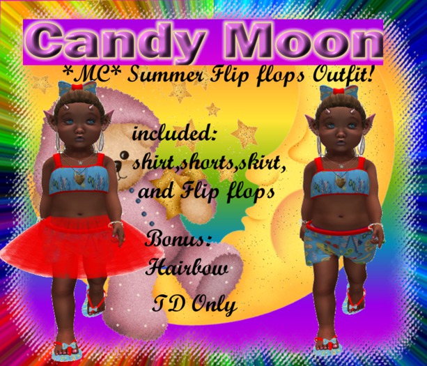 *MC*Summer Flip Flops Hat Outfit (B)&(K)