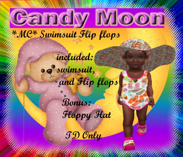 *MC*Swimsuit flip flops (B) & (K)