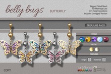 EarthStones Belly Bugs - Butterfly Treasure Pack - Maitreya