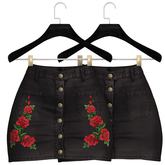 [Pumpkin] Denim Skirt - Black