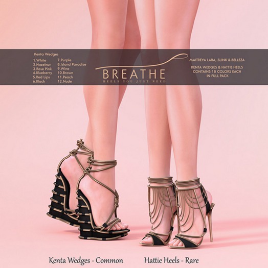 [BREATHE]-Hattie Heels-FATPACK RARE
