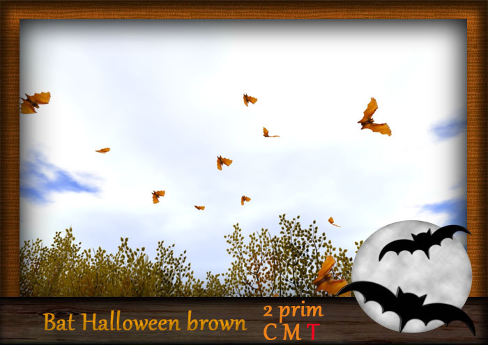 Bat halloween brown