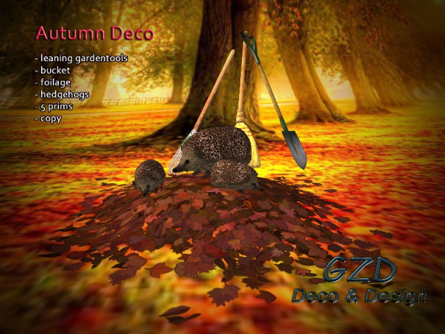 GZD Autumn Deco lean hedgehog