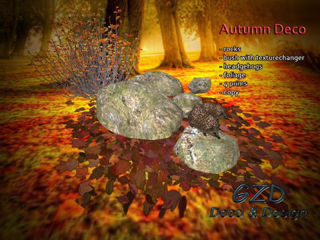 GZD Autumn Deco rocks