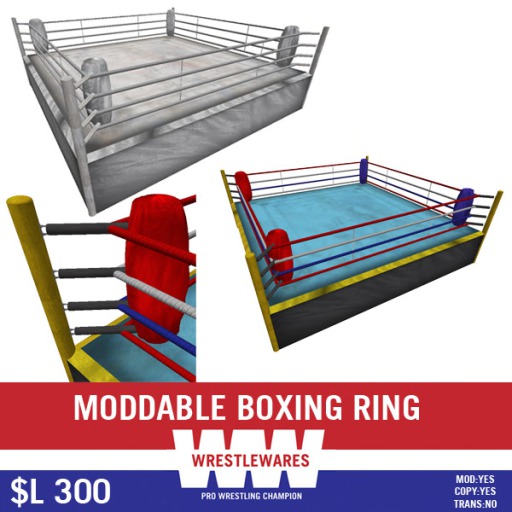 Moddable Boxing Ring *WRESTLEWARES*