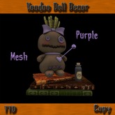 *TTD* MESH Voodoo Doll Decor Purple (Boxed)
