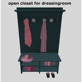 open closet for dressingroom