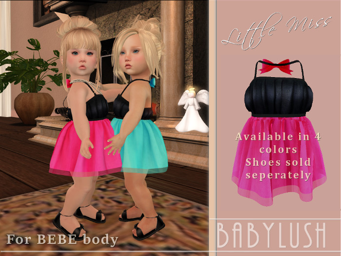 .:BABYLUSH:. "Little Miss" Tulle Dress Fuchsia