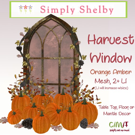 Harvest Window Box-orange amber