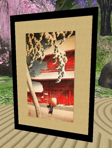 Japanese art - Red house