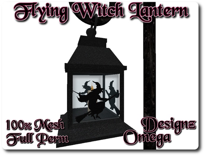 Flying Witch Lantern 100% Mesh Full Perm