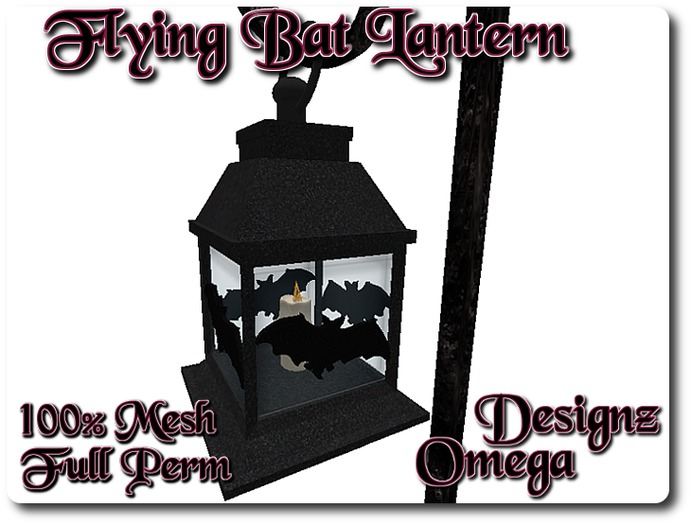 Flying Bat Lantern  100% Mesh  Full Perm