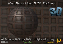 JU Wall Decor Wood D 3D Textures Full Perm