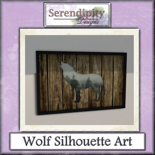 Serendipity Designs - Cutout Silhouette Art Wolf 