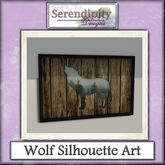 Serendipity Designs - Cutout Silhouette Art Wolf