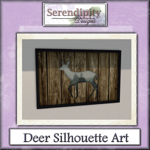 Serendipity Designs - Cutout Silhouette Art Deer 