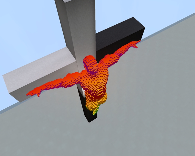 Male Rainbow Crucified Sculpture ::ASDesign::