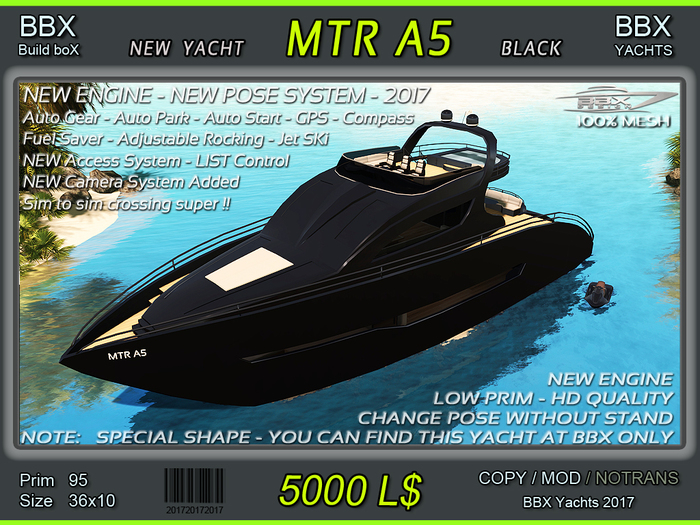 New Yacht - MTR A5 - BLACK