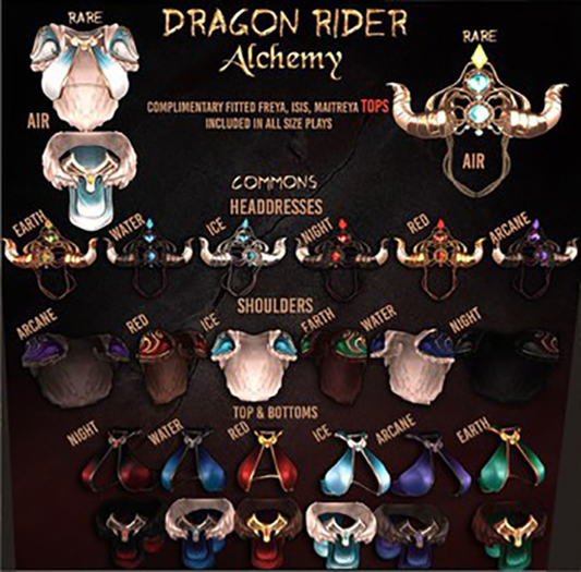 Alchemy - Dragon Rider - Shoulders - RED [box]