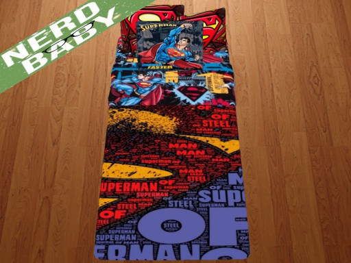 *Nerd*Baby*Designs* SuperMan (Zooby Toddler Bedding)