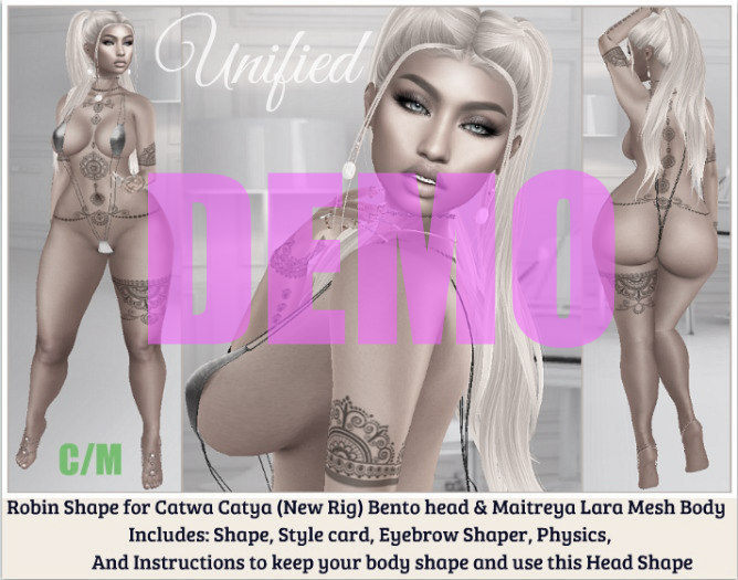 :.Unified:. DEMO ROBIN SHAPE LARA/CATYA NEW RIG