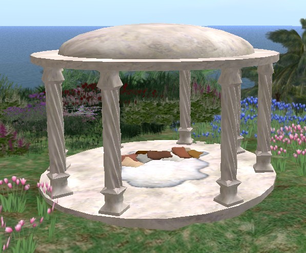 Antique marble gazebo