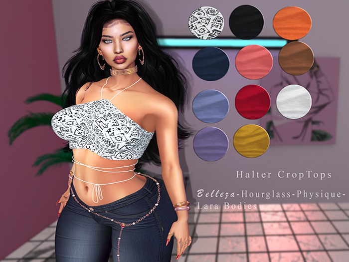 Halter Top Bandana White