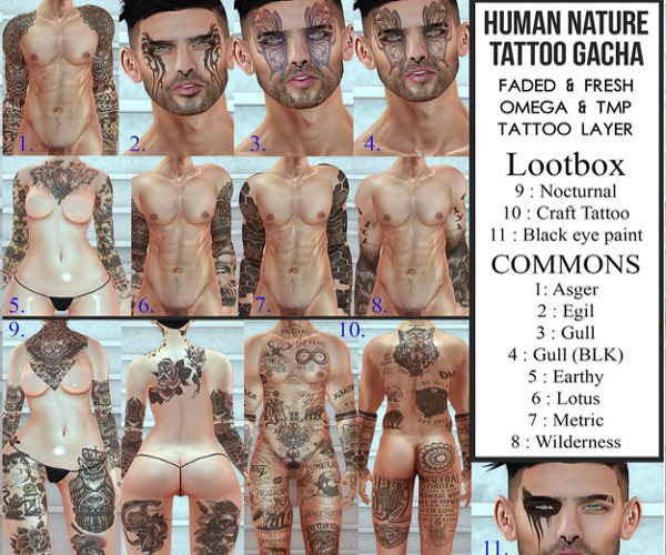 { Speakeasy } Gull Tattoo (BLK)