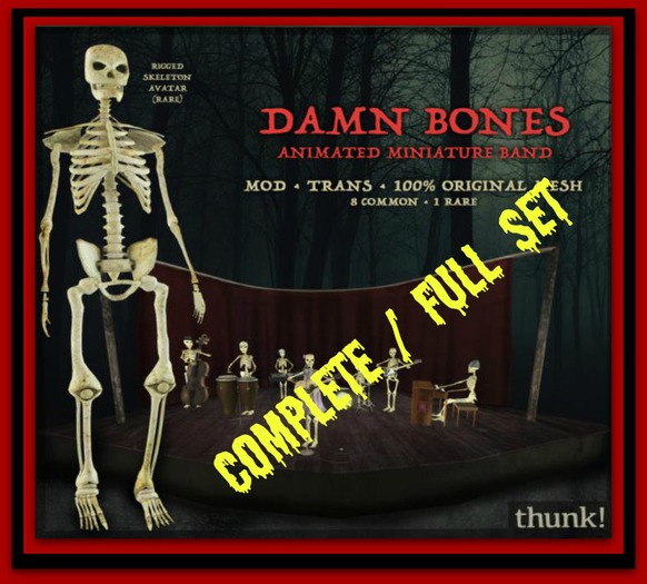 Thunk! Skeleton Gacha complete Collection