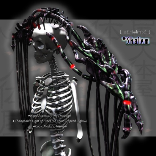 Head accessories like organic matter ★ Light moves in the tubes