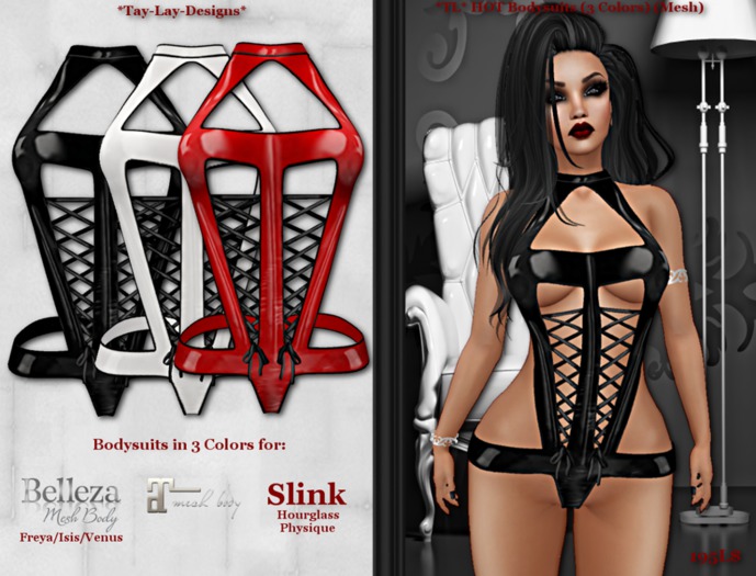 *Tay-Lay-Designs* HOT Bodysuits (3 Colors) (Mesh)
