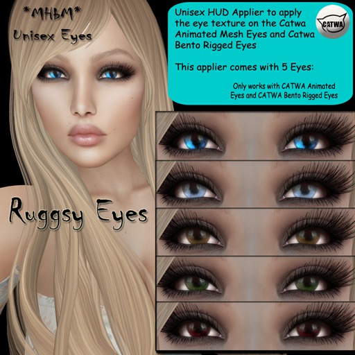 *MHbM* UNISEX Applier Catwa Anim&MeshEyes - RUGGSY