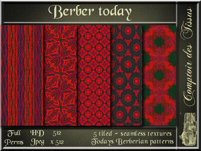 Berber today - 5 FULL PERMS Textures