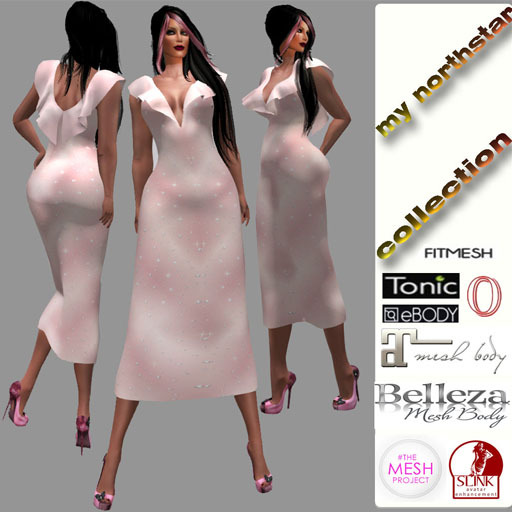 Pink long dress
