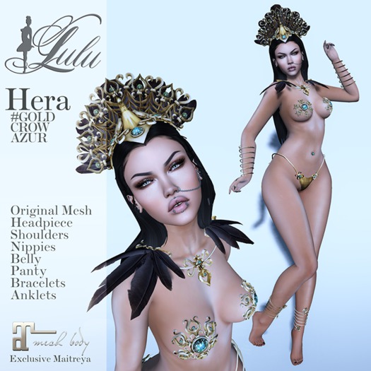 *LuLu*Hera_Crow_Gold_Azur (ADD ME) {BOX}