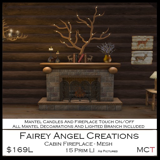 FAC Cabin Fireplace 169L