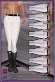 ~LP~ Riding Breeches Omega HUD White Knee [BOXED]