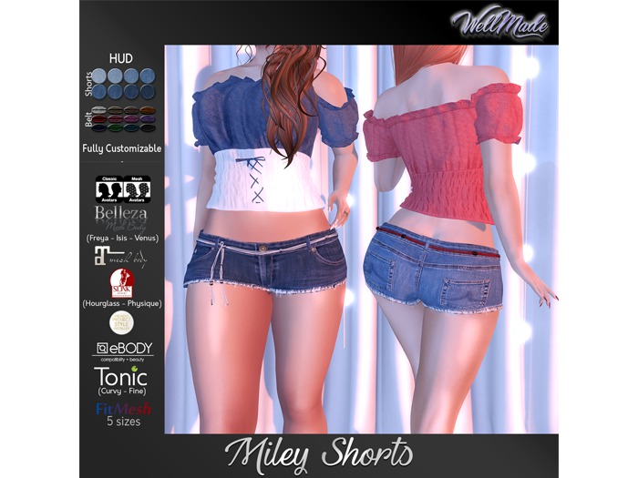 [WellMade] Miley Shorts