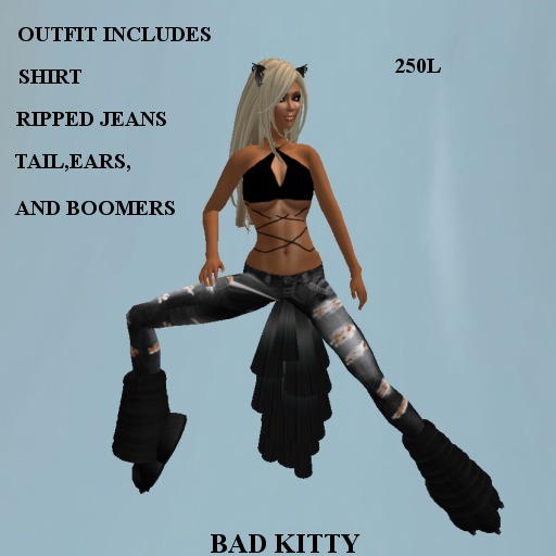 Bad Kitty W/ rainbow prints