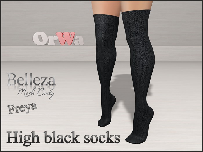 OrWa  High black socks