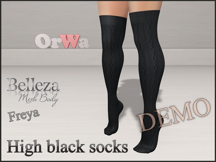 OrWa       High black socks DEMO