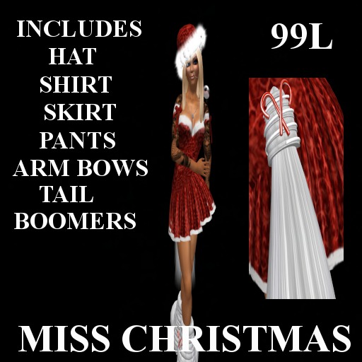 Miss Christmas Kitty (red)